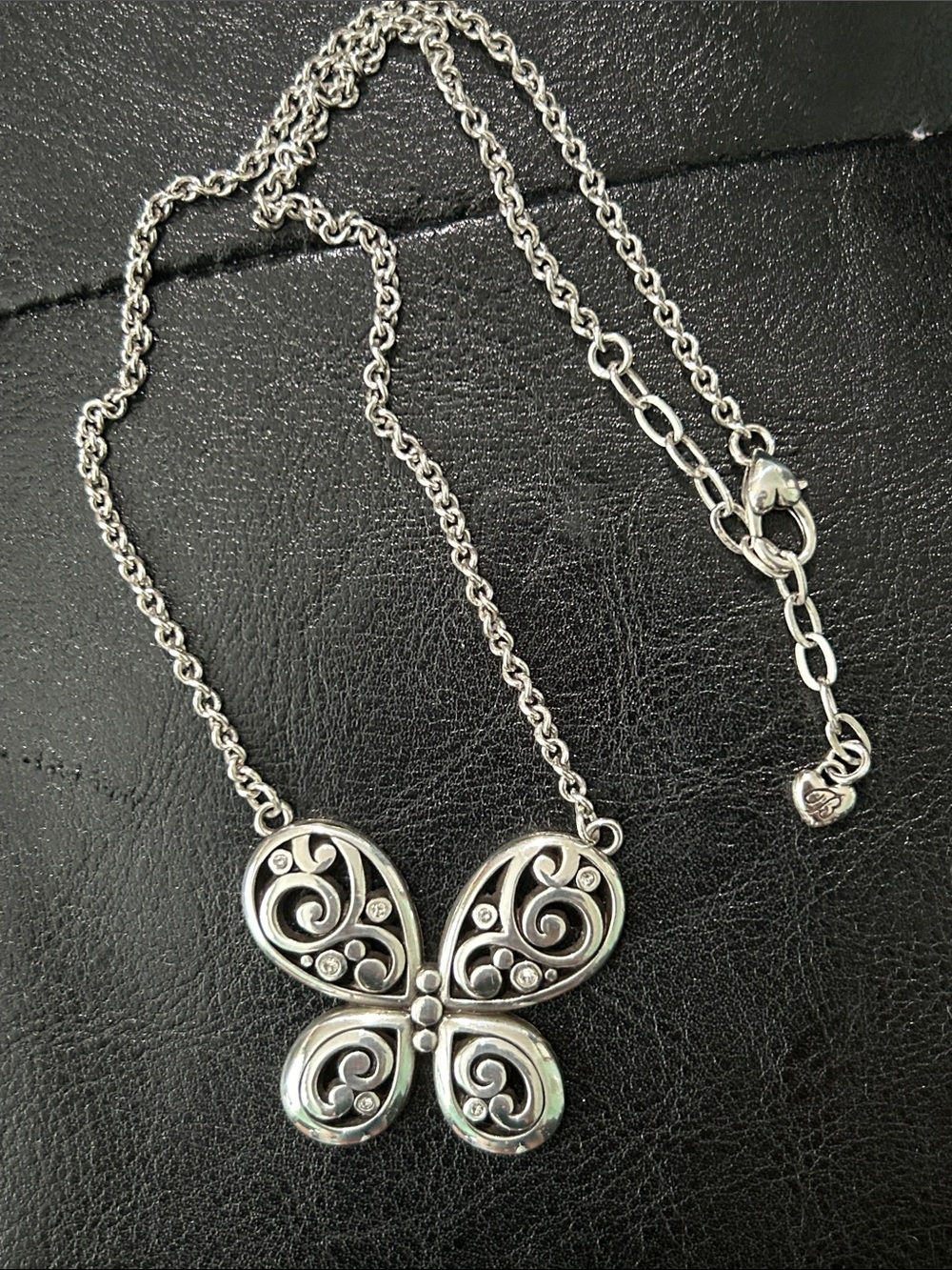 Brighton Silver-Tone Butterfly Necklace
